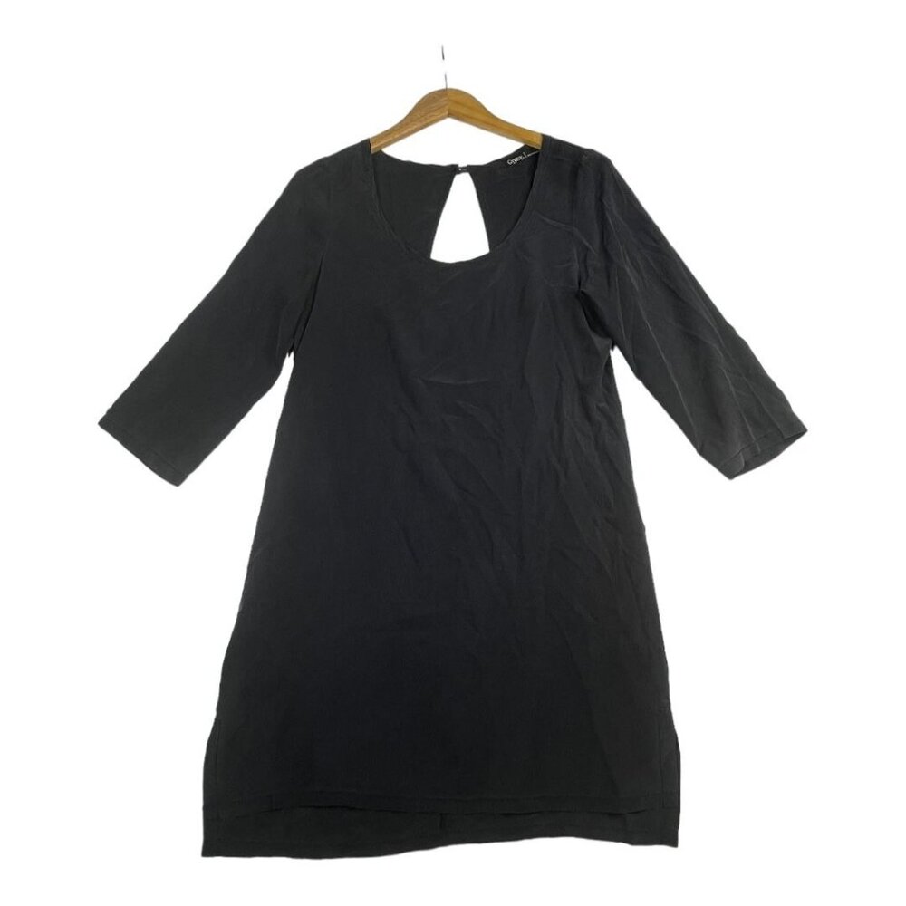 Gypsy 05 100% Silk Long Sleeve Dress size‎ Small Dark Grey AS IS
